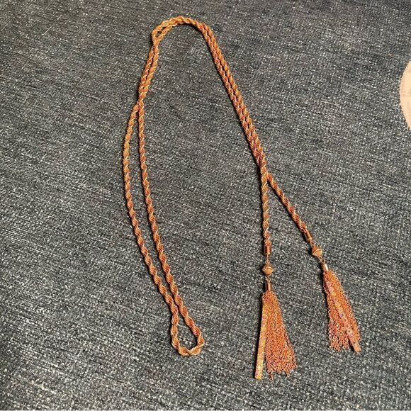 Rose Gold Flapper Chain Necklace - Picture 4 of 8